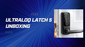 Ultraloq Latch 5 Unboxing with built-in wifi smart lock