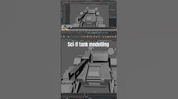 Sci-fi tank #3d #3danimationsoftware #3dart #3dart #3dartist #3dmayamodelingtutorial