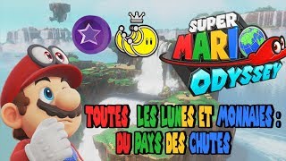 Super Mario Odyssey - Astuces : toutes les lunes et monnaies du Pays des Chutes (Non commenté)