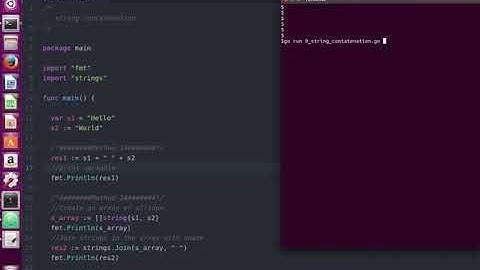 Go Golang Programming 9 - String Concatenation