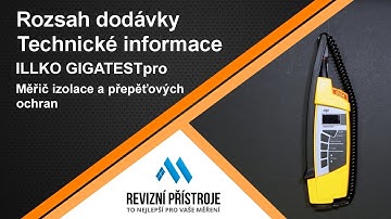Illko GigatestPro - rozsah dodávky + technické informace