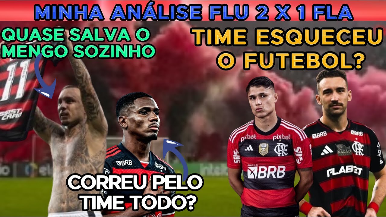 NUMA NOITE DE TERROR - FLAMENGO JOGA MAL E PERDE PARA O FLUMINENSE - O QUE ACONTECEU?
