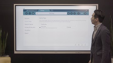 How to update the homepage on the browser on the Samsung Interactive Pro