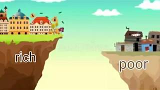 Ilustrasi Perbedaan antara si Kaya Dan si miskin (rich vs poor)