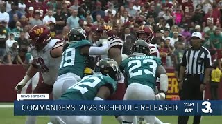 Washington Commanders' 2023 game schedule released