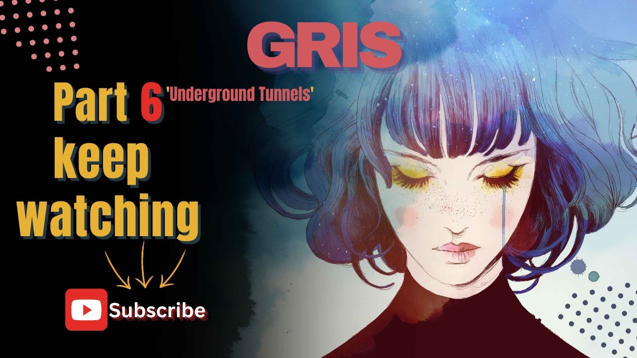 GRIS Walkthrough Gameplay Part 6 "Water" (Underground Tunnels) [4k HD] - No Commentary