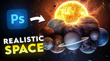 I Made Our Solar System In Photoshop!!