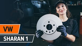 How to replace Brake rotors kit on VW SHARAN (7M8, 7M9, 7M6) - video tutorial