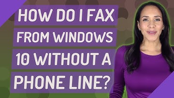 How do I fax from Windows 10 without a phone line?