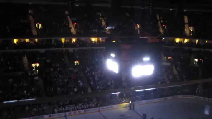 Moment of silence and Fans at the MTS Centre singi...