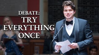 TikToker Rufus Rice argues against trying everything once, pointing out how dangerous it is 4/6 by OxfordUnion 51,405 views 2 weeks ago 8 minutes, 10 seconds