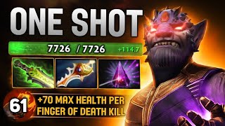 61 Kills Lion One Shot Finger of Death Rampage 61 Stacks | Dota 2 Gameplay