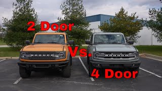 2021 Ford Bronco Badlands 2 Door Vs  2021 Ford Bronco Big Bend 4 Door, A Quick And Basic Comparison