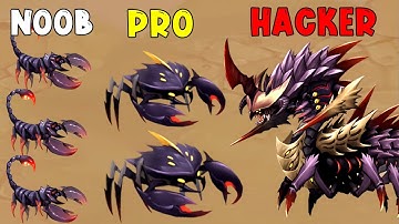 NOOB vs PRO vs HACKER ~ Insect Evolution Full Gameplay (Part 65 Scorpion)