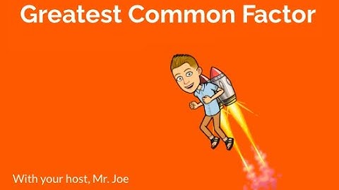 Greatest Common Factor - Ladder Method Explained