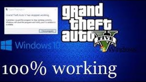 (FIXED) How to fix Gta V Error 100% work(Gta V has stopped working) 2017