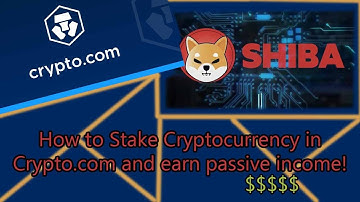 How To Stake Shiba Inu and other cryptocurrencies in Crypto.com for passive income.