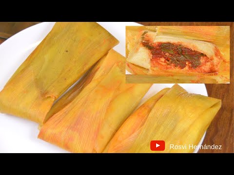 TAMALES DE ELOTE CON CARNE ESTILO VERACRUZ PARA NEGOCIO O CONSUMO| ROSVI  HERNANDEZ - YouTube