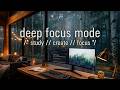 12 Hours in a Rainy Birch Forest Cabin ⛆ Ambient Focus Music for Coding, Study & Deep Work
