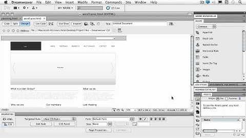 Dreamweaver CS5. Tutorial. Planning a website (1 of 4).wmv
