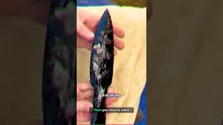 Sharpest Knife In The World  Obsidian Blade  #facts #harekfriendkaminahotahai #axe