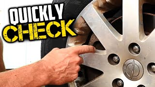 How To quickly Check Your Brake Pads and Rotors  Don't Waste $$ Changing them Too Soon!!