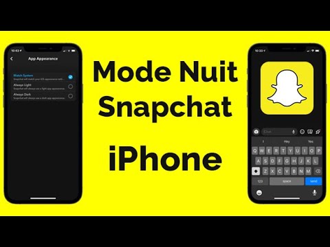 Comment Mettre Snapchat En Mode Sombre Sur Iphone Mode Nuit Snapchat En Noir Youtube