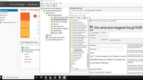 How To Enable Windows Remote Management WinRM Connection On All Client Computers Using Group Policy