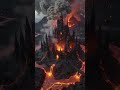 Obsidian Castle Volcano #cinematic #darkaesthetic #funny #meme #viral #aicomedy #aivideo