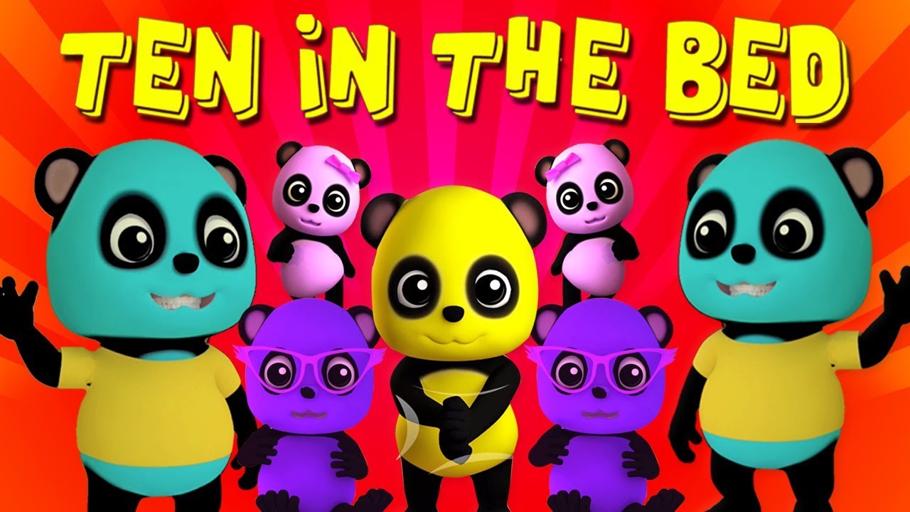 dix dans le lit | numéros chanson 1 à 10 | comptines françaises | Baby Bao Panda | Ten In The Bed