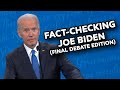 Fact-Checking Joe Biden: (Final Debate Edition)