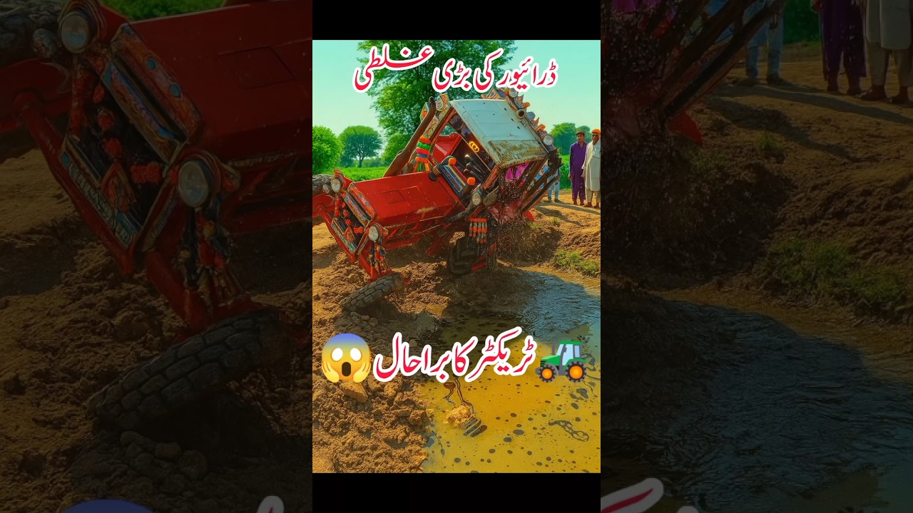 Driver’s Big Mistake|| Tractor in Bad Shape"