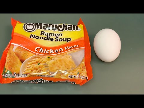 $1 dinner- delicious ramen noodles recipe with egg 🍜  \\\\ cheap & easy ramen noodles with egg recipe