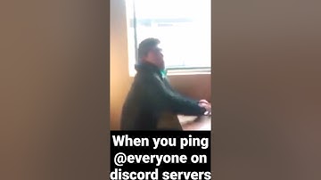 When you ping @everyone on discord servers #shorts