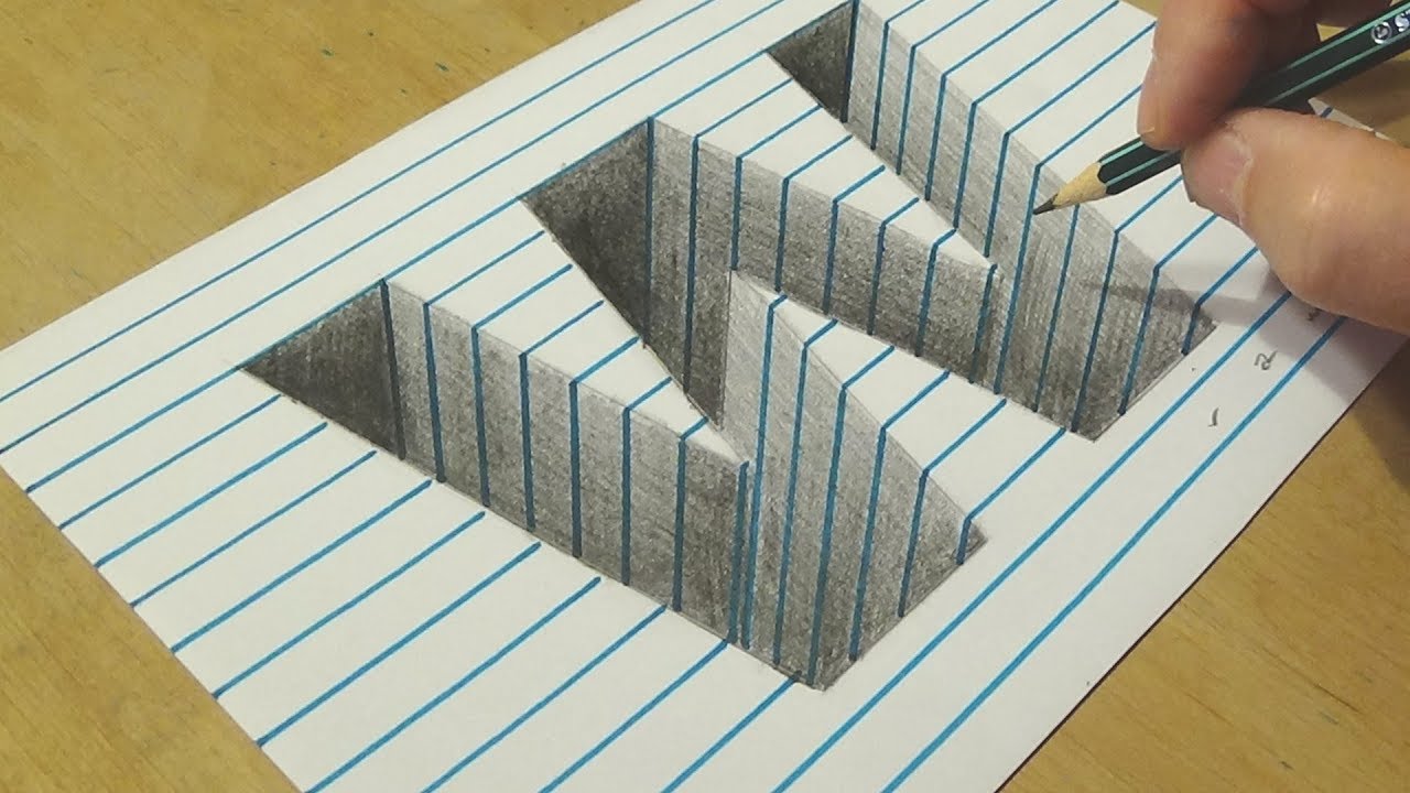 Illusion Drawings On Paper