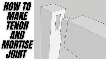 How to make tenon motise joinery in sketchup
