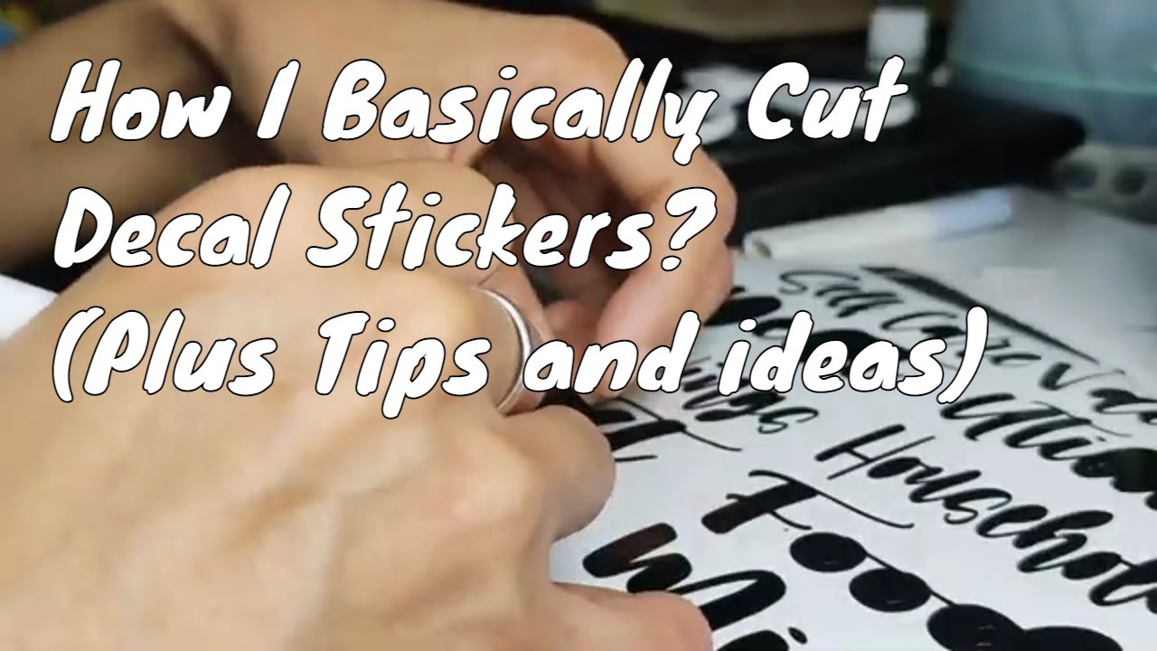 How to Cut your First Decal Stickers using the Silhouette Cameo 3