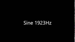 Sine 1923Hz Audio Only