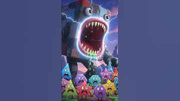 As the cube roars, the world around it loses color  #animation #cubes