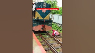 Manually railway hand switch point change.#shorts #youtubeshorts #foryoupage