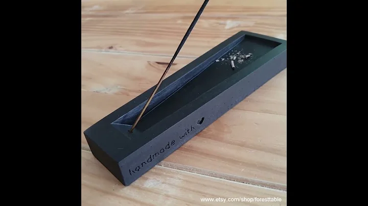 Black Tringa Concrete Incense Burner | Incense Holder