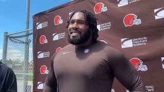Browns rookie DT Jowon Briggs on getting drafted, taking care of his family