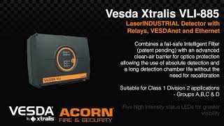 Vesda Xtralis VLI-885 LaserINDUSTRIAL Detector with Relays, VESDAnet and Ethernet - Acorn Fire