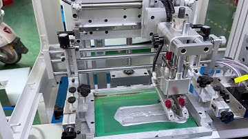 Automatic UVLED screen printing machine with servo Shuttle