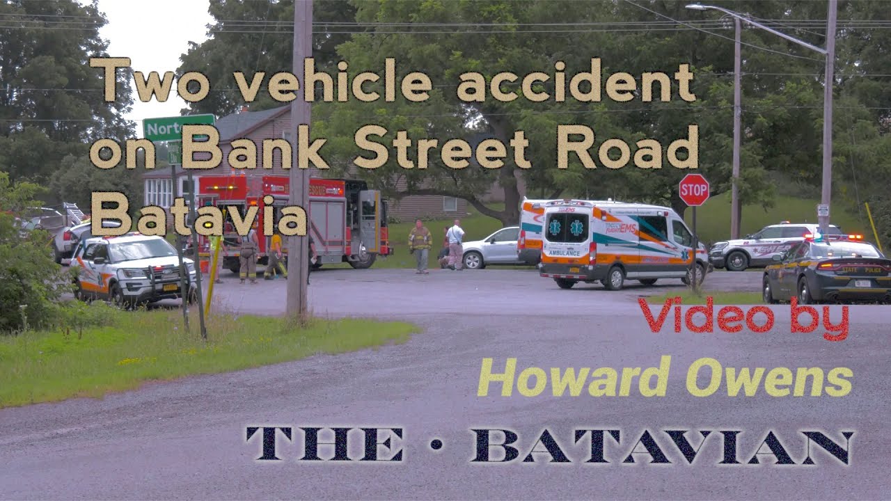 Two vehicle accident at Bank Street Road and Batavia Elba Townline Road