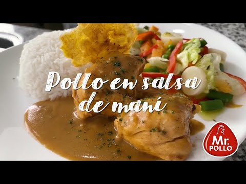 Video: Pollo En Salsa De Maní