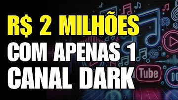 INÉDITO! CANAL DARK DE MÚSICA FEITO COM IA QUE MONETIZA MUNDIALMENTE [PASSO A PASSO]