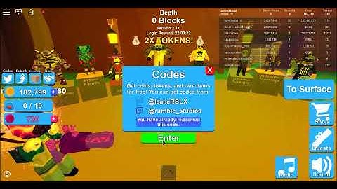 Mining Simulator Codes! All of them Work