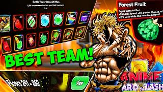 The BEST Forest Tower 250 Teams In Anime Card Clash!