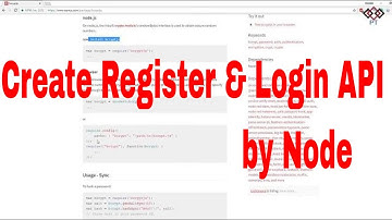 Part 4: Create Register & Login API and Use bcryprjs for Password Encryption